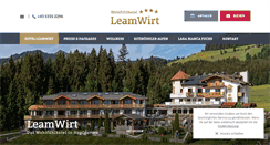 Desktop Screenshot of leamwirt.at